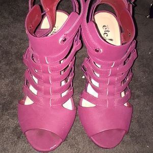 Cute maroon going out heels!